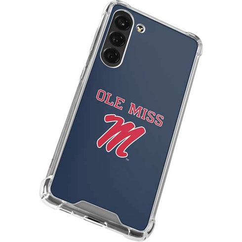 University of Mississippi Ole Miss Blue Galaxy S24 FE Clear Case